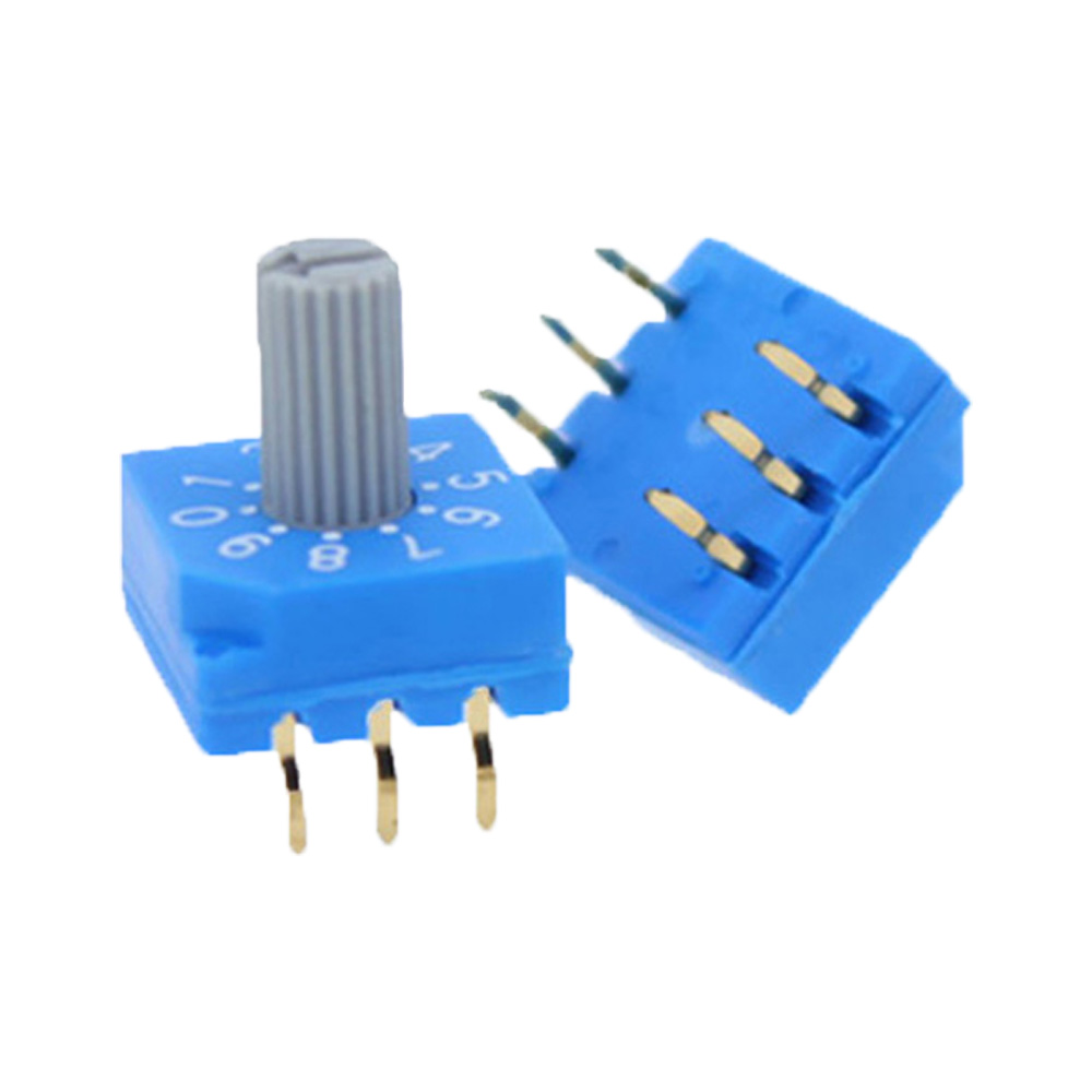 RS3 3+3 Pins Rotary Electronic Code Dip Switch