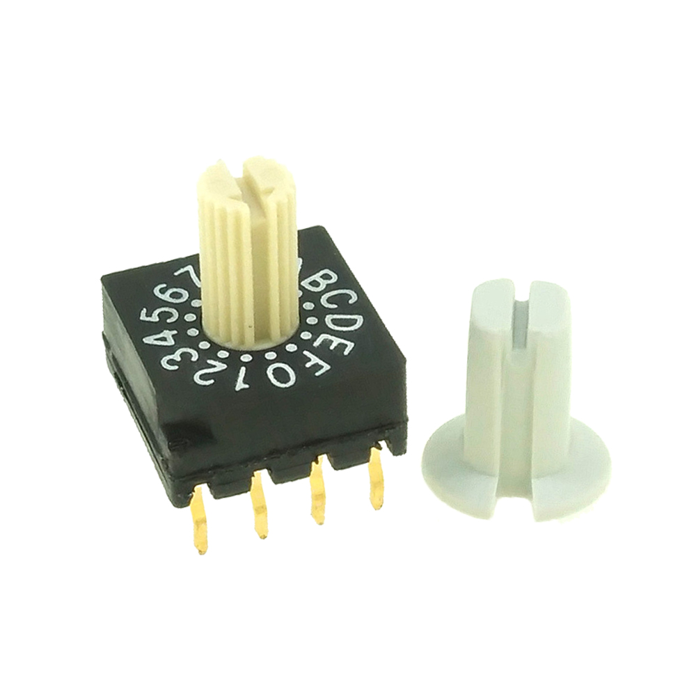 RS4 4+1 Pins Rotary Dip Switch With Knob