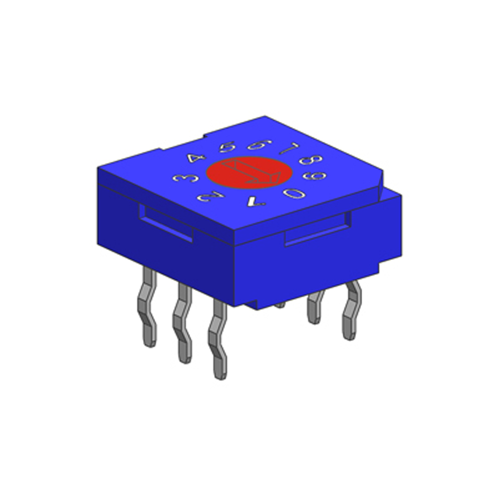 R9310C0H Through Hole Rotary Dip Switch