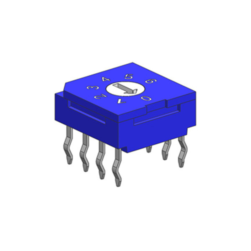  RS80H 4+4 Pin Rotary Selector Switch Thru Hole Style